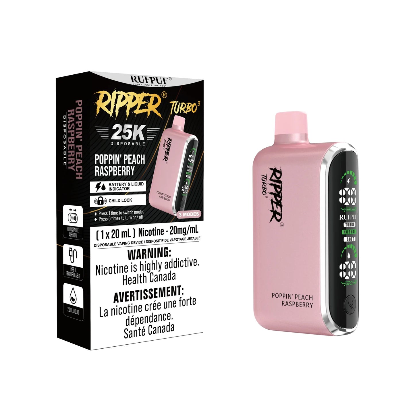 RUFPUF RIPPER TURBO 3 25K PUFFS