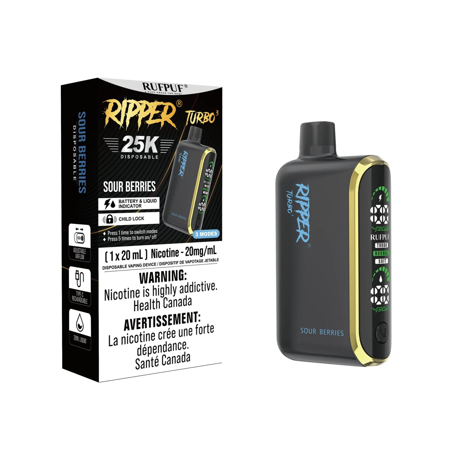RUFPUF RIPPER TURBO 3 25K PUFFS