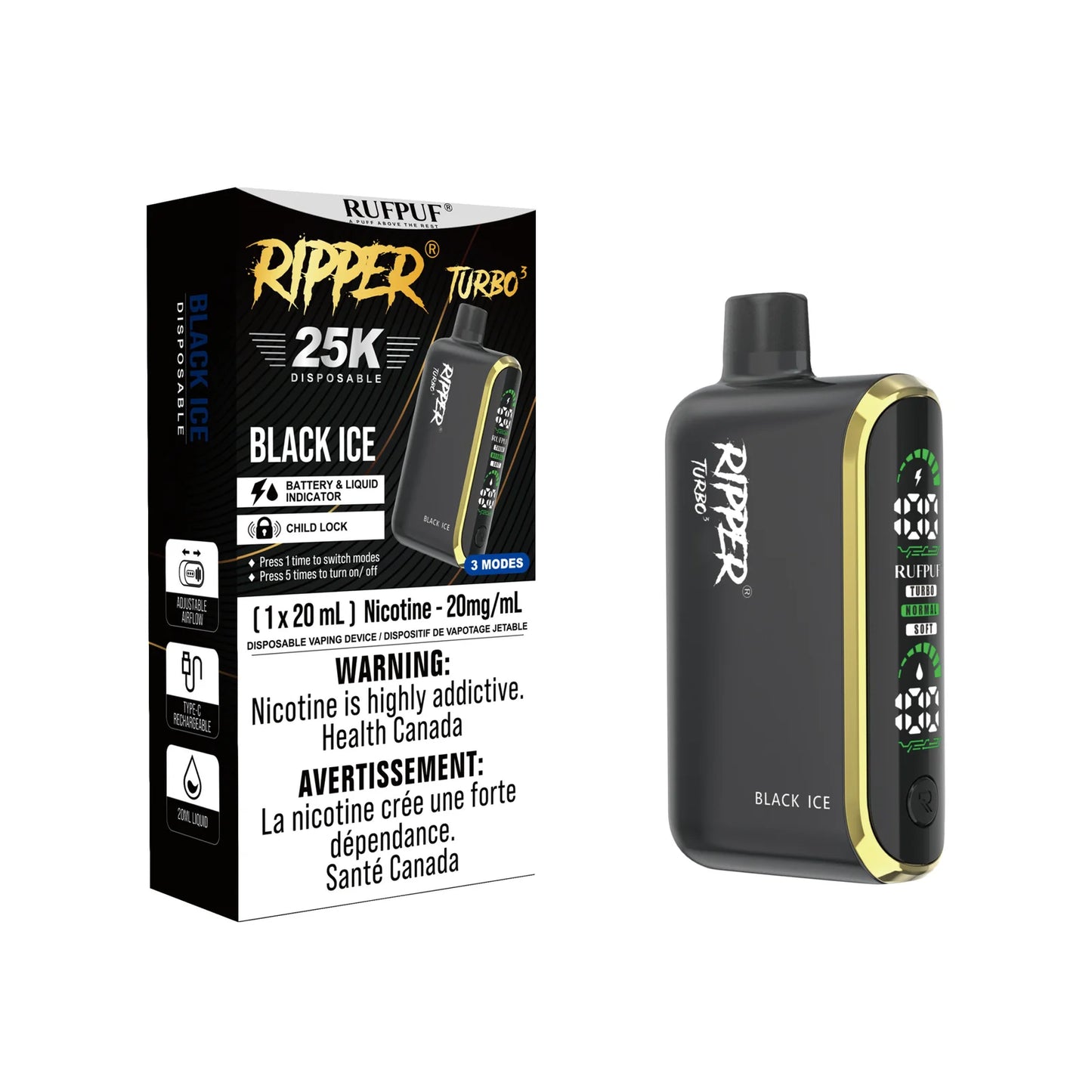 RUFPUF RIPPER TURBO 3 25K PUFFS