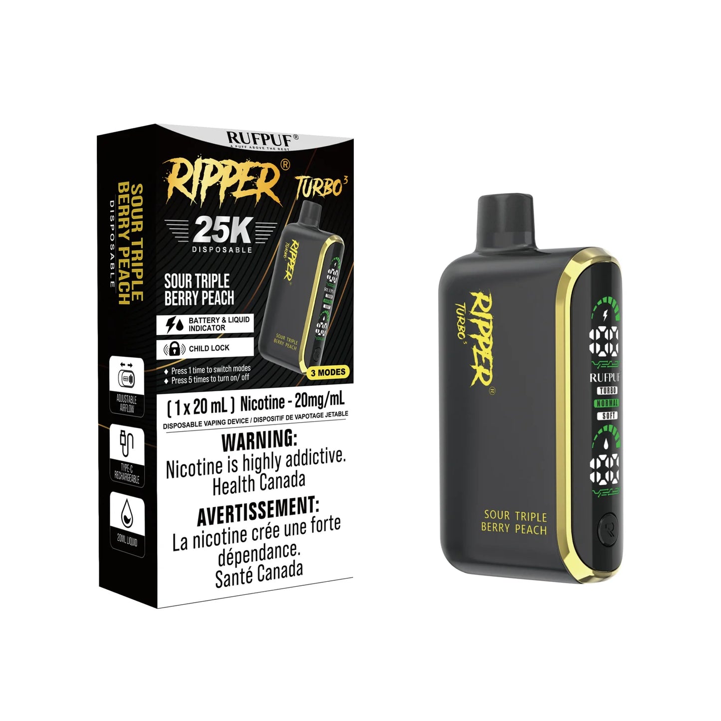 RUFPUF RIPPER TURBO 3 25K PUFFS