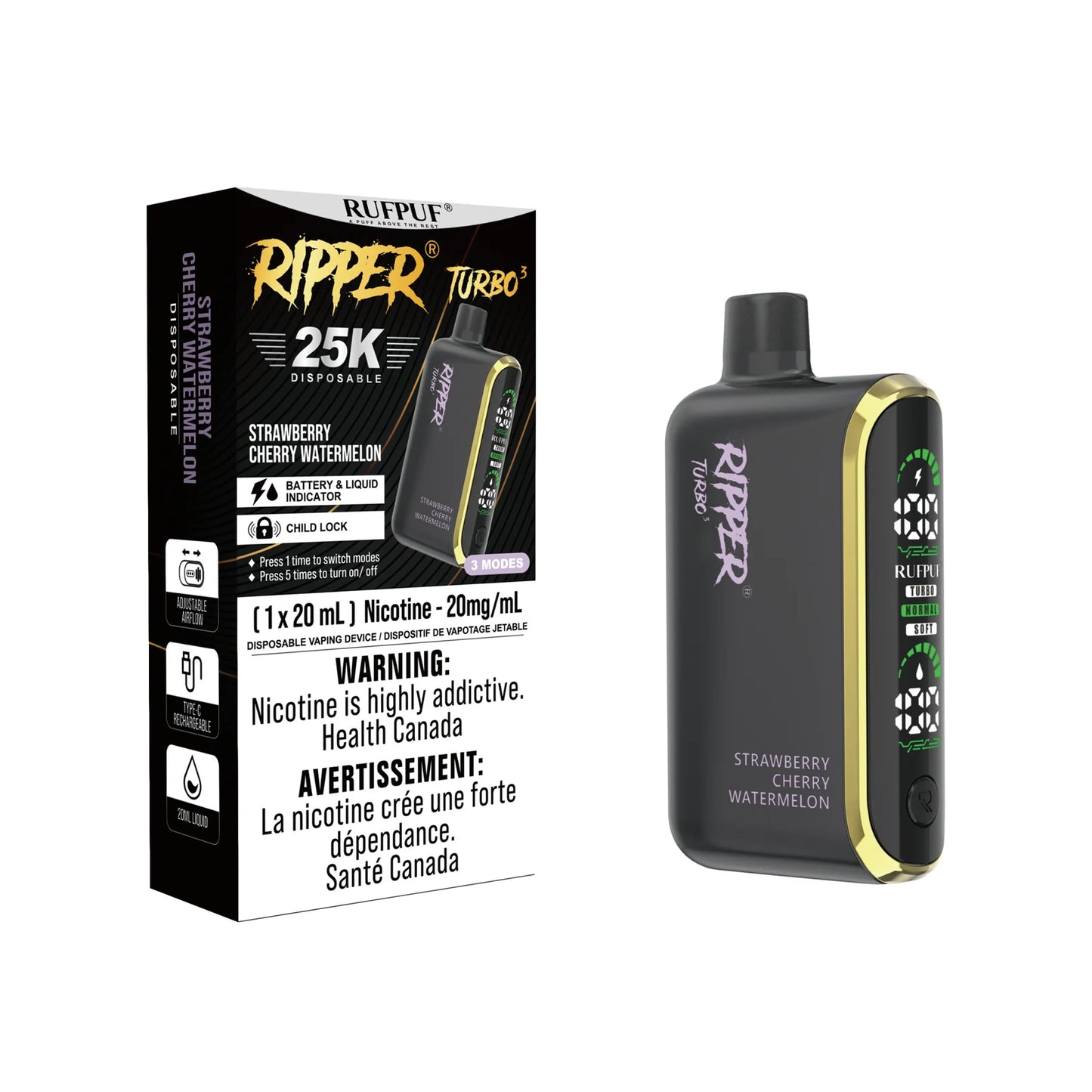 RUFPUF RIPPER TURBO 3 25K PUFFS