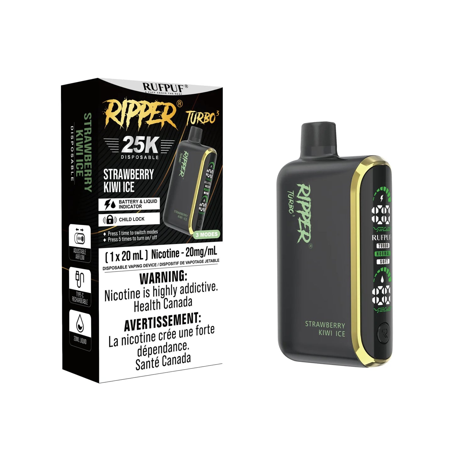 RUFPUF RIPPER TURBO 3 25K PUFFS