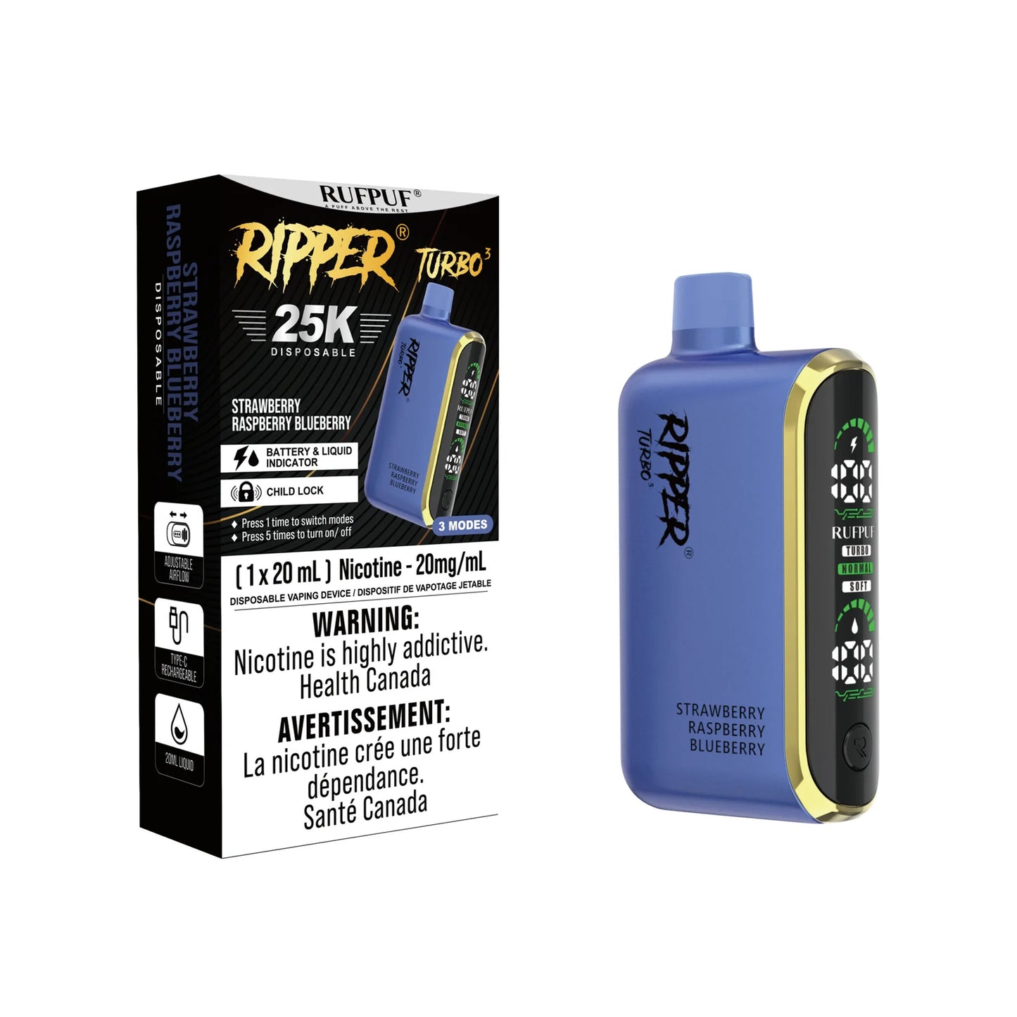 RUFPUF RIPPER TURBO 3 25K PUFFS