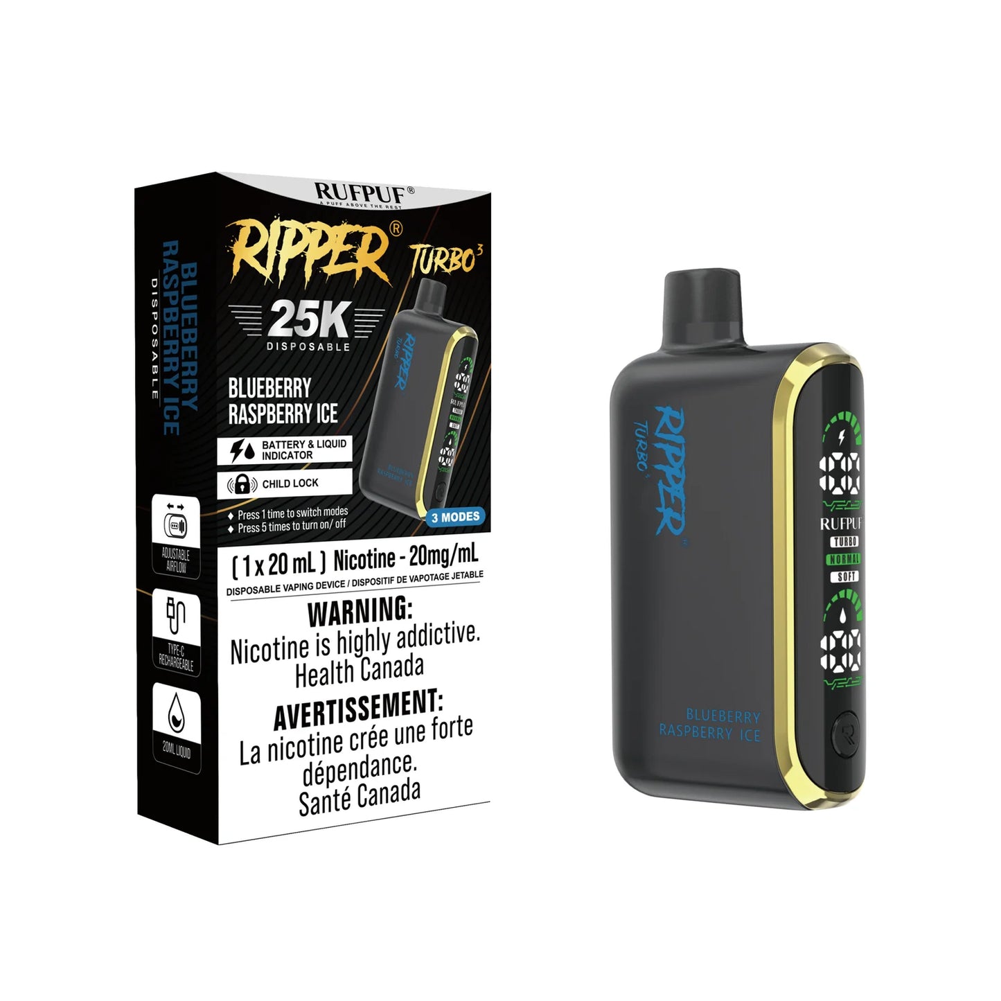 RUFPUF RIPPER TURBO 3 25K PUFFS