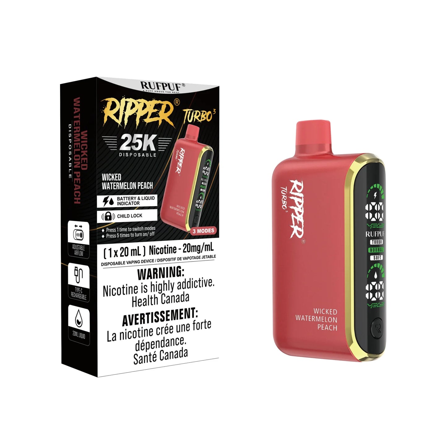 RUFPUF RIPPER TURBO 3 25K PUFFS