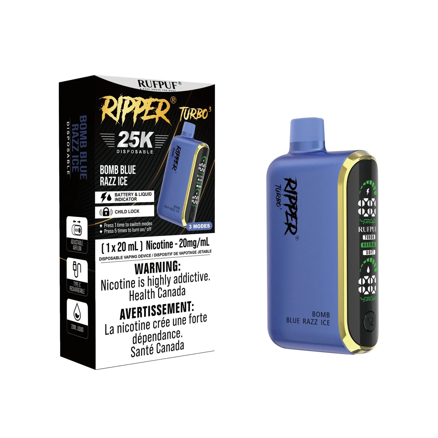 RUFPUF RIPPER TURBO 3 25K PUFFS