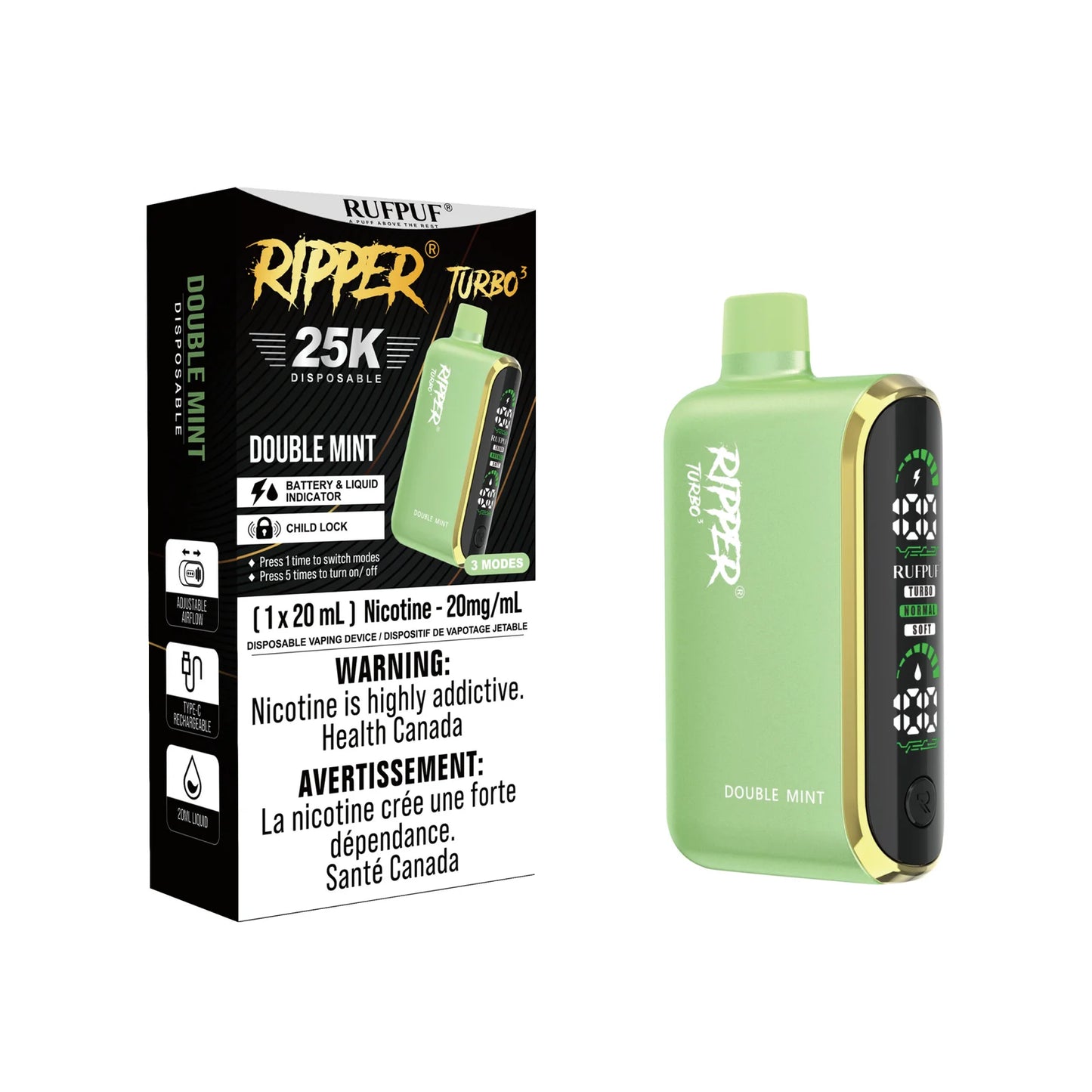 RUFPUF RIPPER TURBO 3 25K PUFFS
