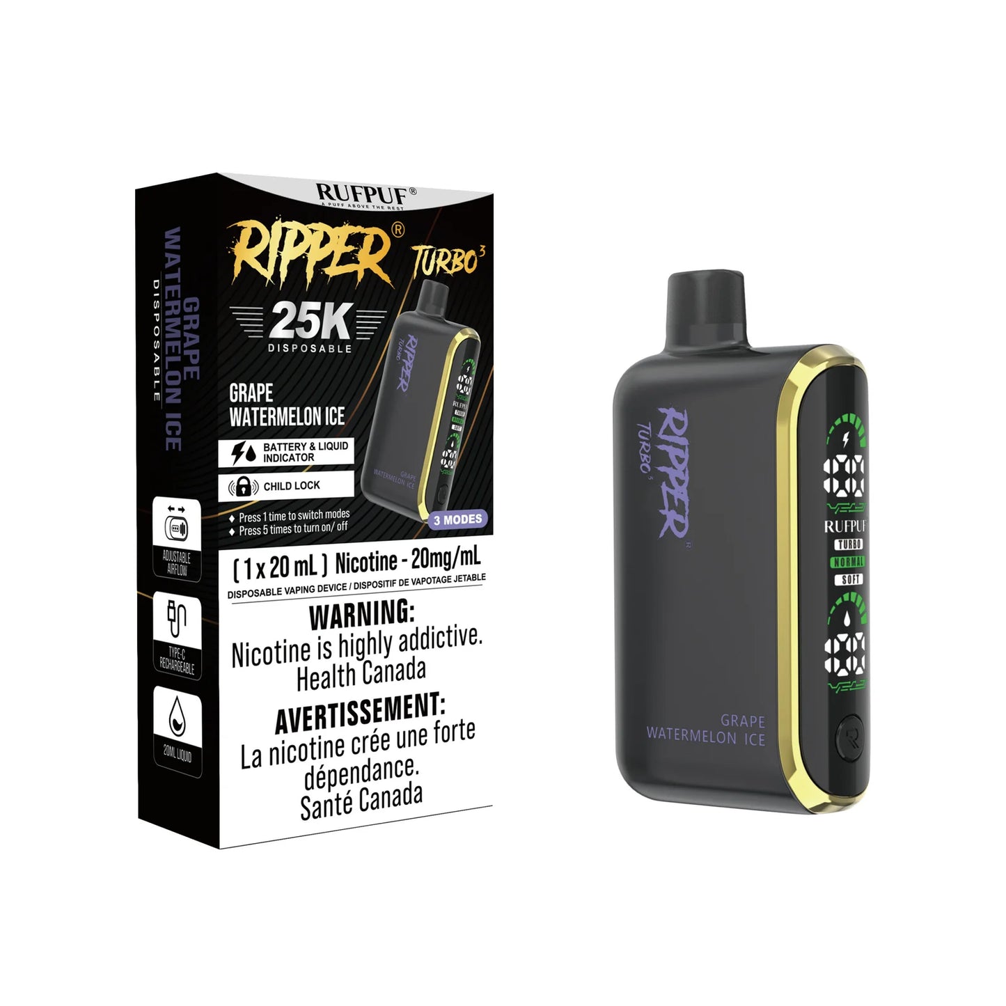 RUFPUF RIPPER TURBO 3 25K PUFFS