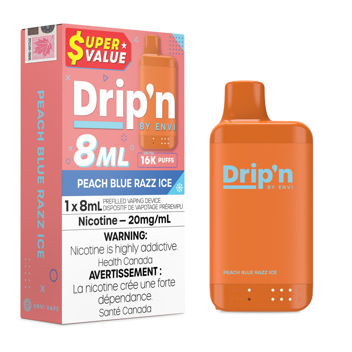 DRIP'N BY ENVI 8ML 16K PUFFS (EXCISE AB)