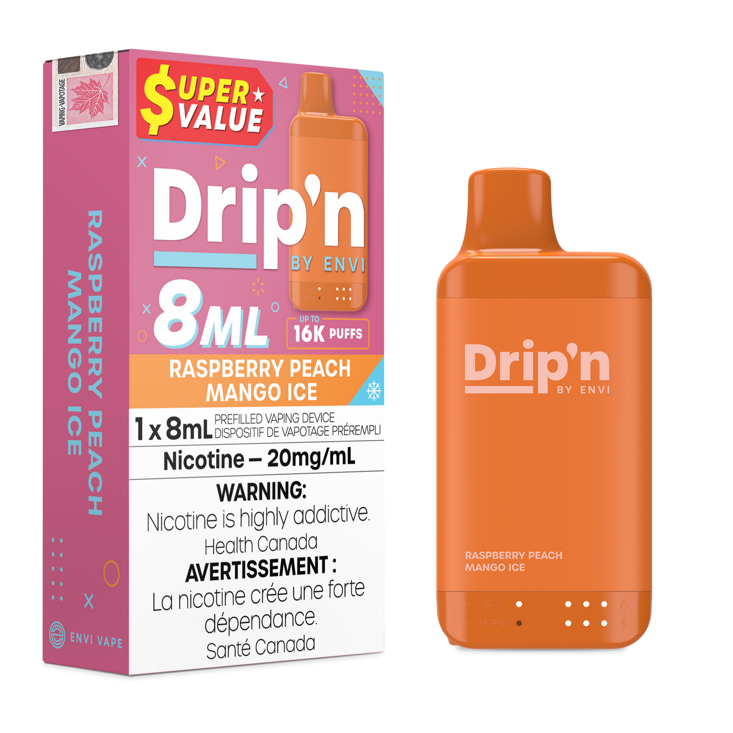 DRIP'N BY ENVI 8ML 16K PUFFS (EXCISE AB)