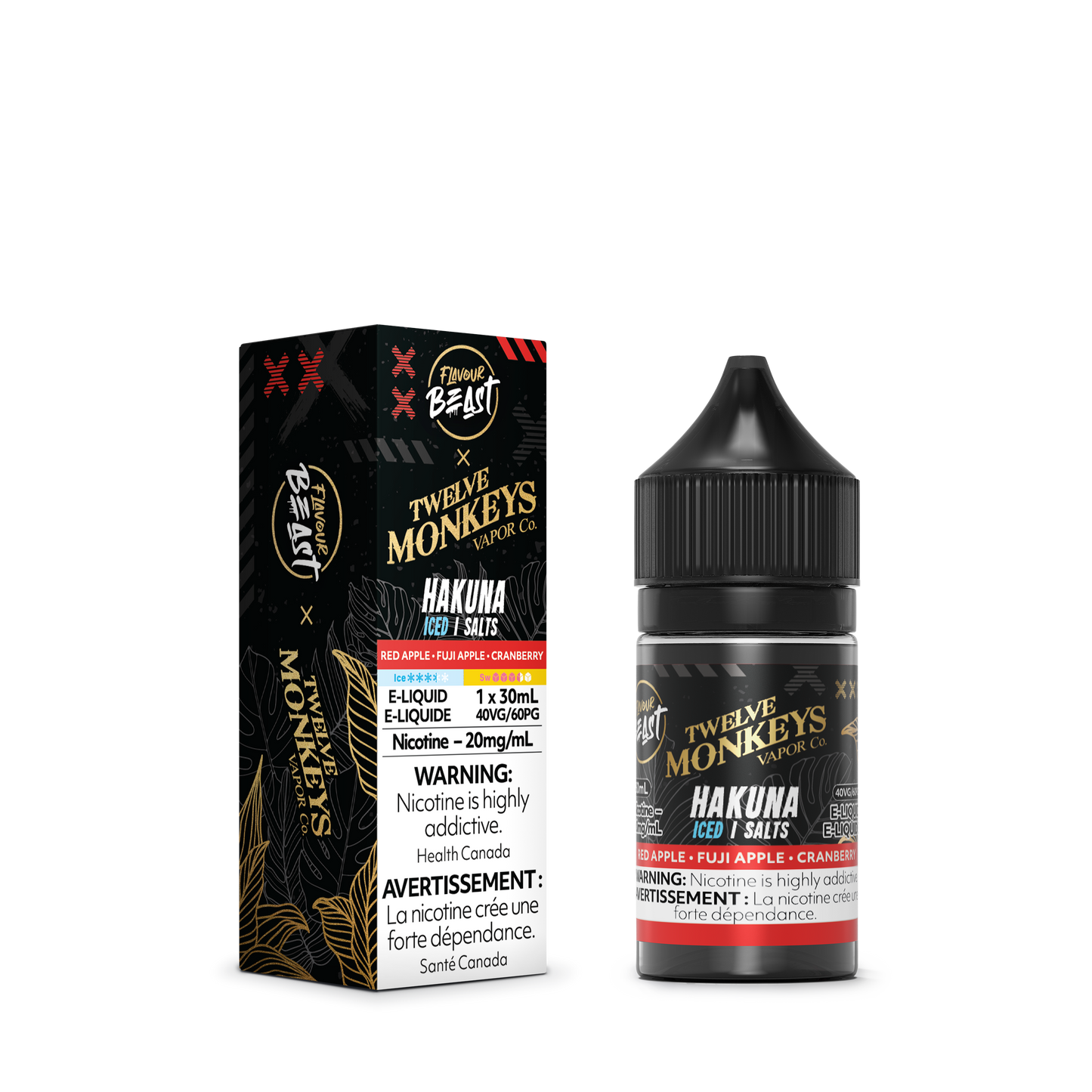 FLAVOUR BEAST SALT TWELVE MONKEYS 30ML (EXCISE AB)