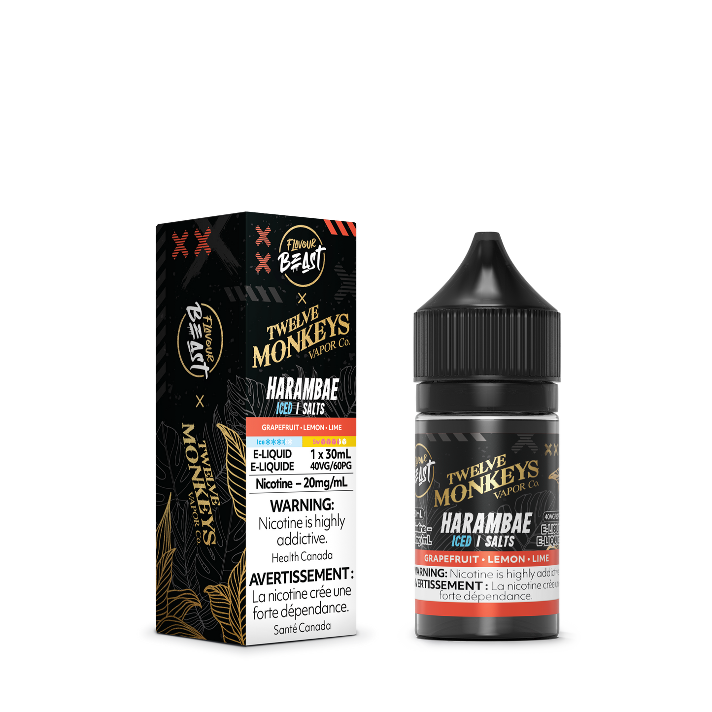 FLAVOUR BEAST SALT TWELVE MONKEYS 30ML (EXCISE AB)