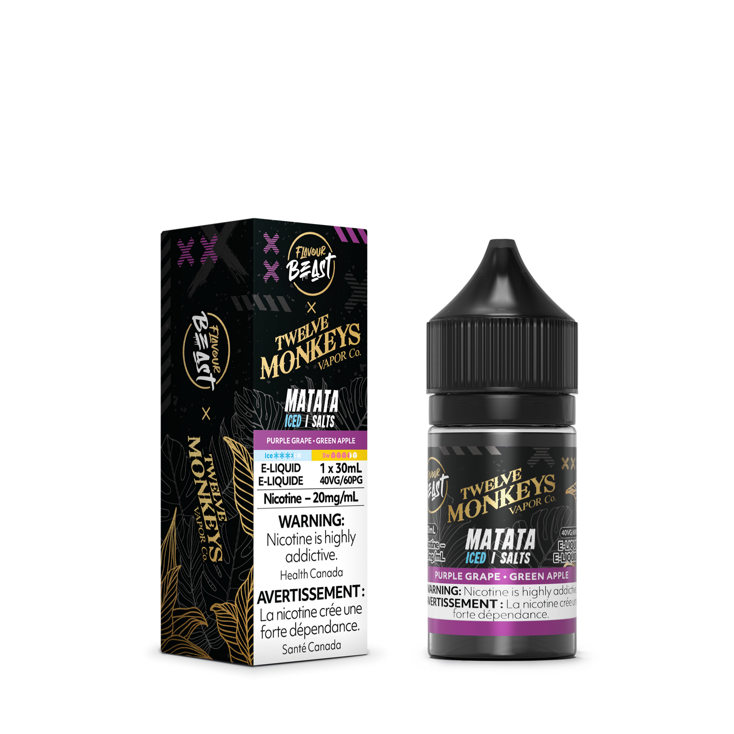 FLAVOUR BEAST SALT TWELVE MONKEYS 30ML (EXCISE AB)