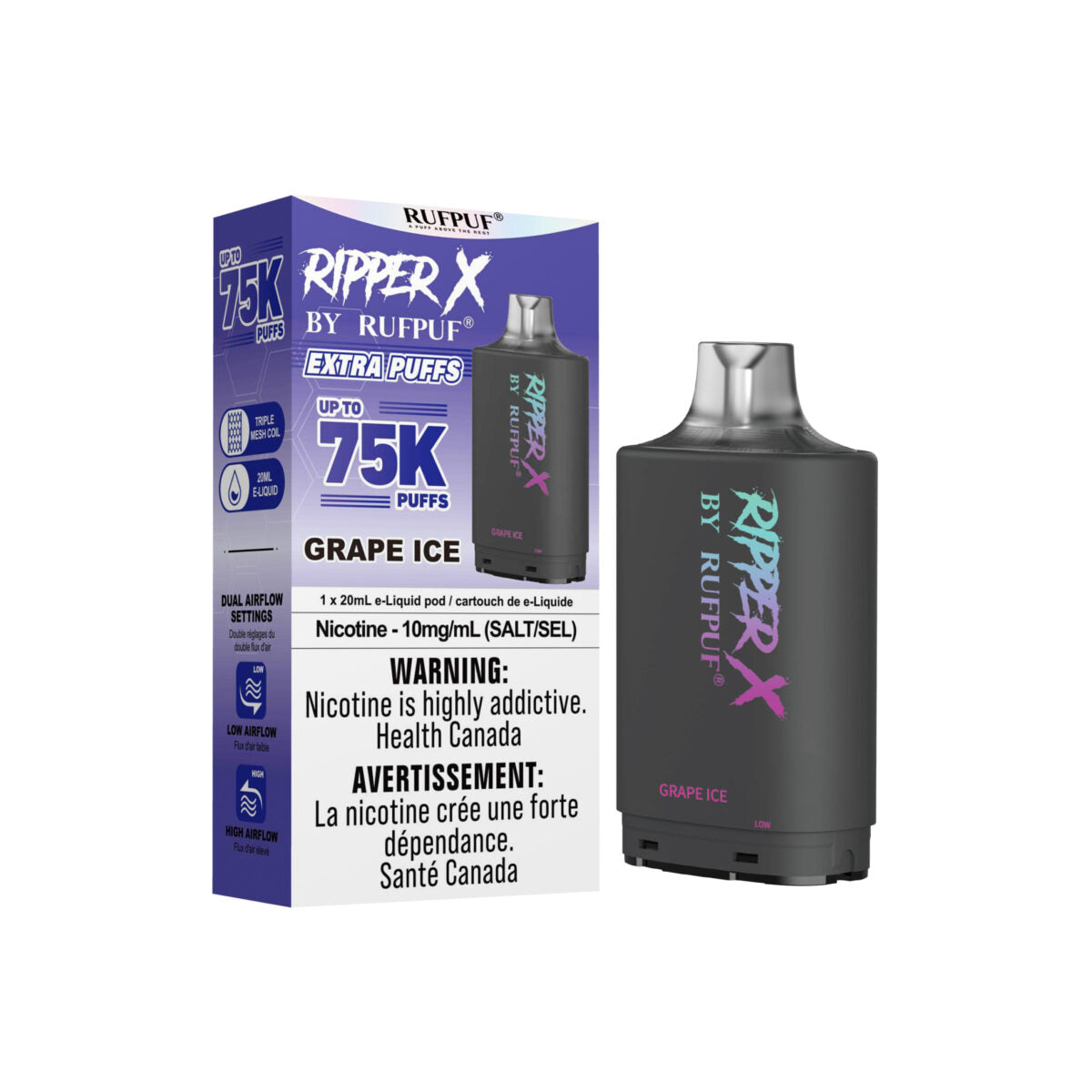 RIPPER X PODS 75K PUFFS (10MG/ML) (AB)