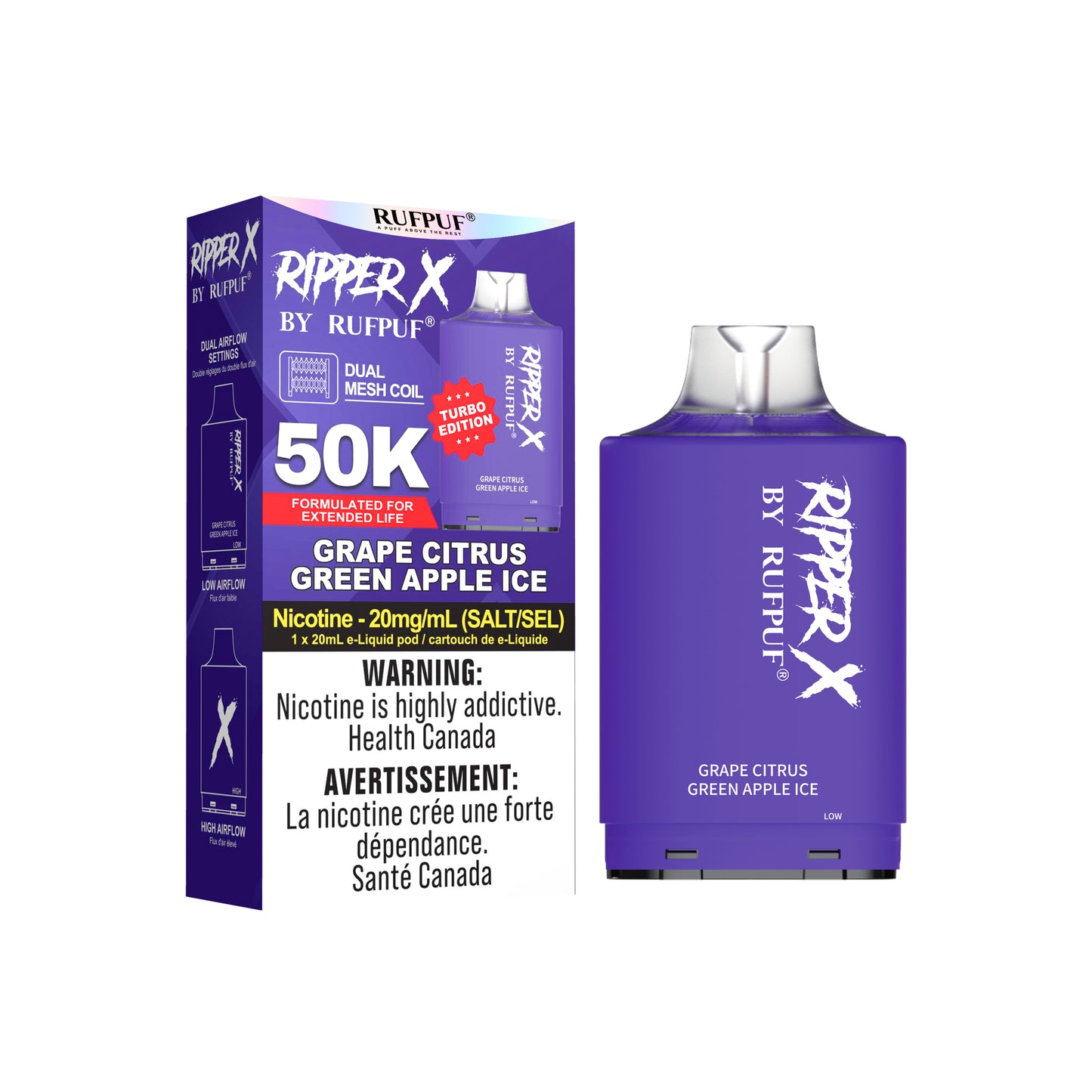 RUFPUF RIPPER X POD 50K PUFFS (Excise AB)