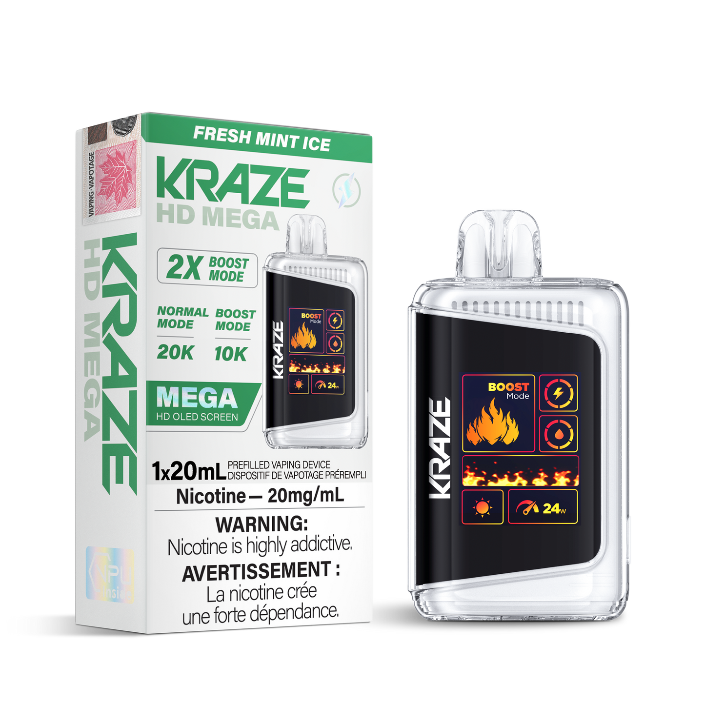 KRAZE HD MEGA 20K PUFFS