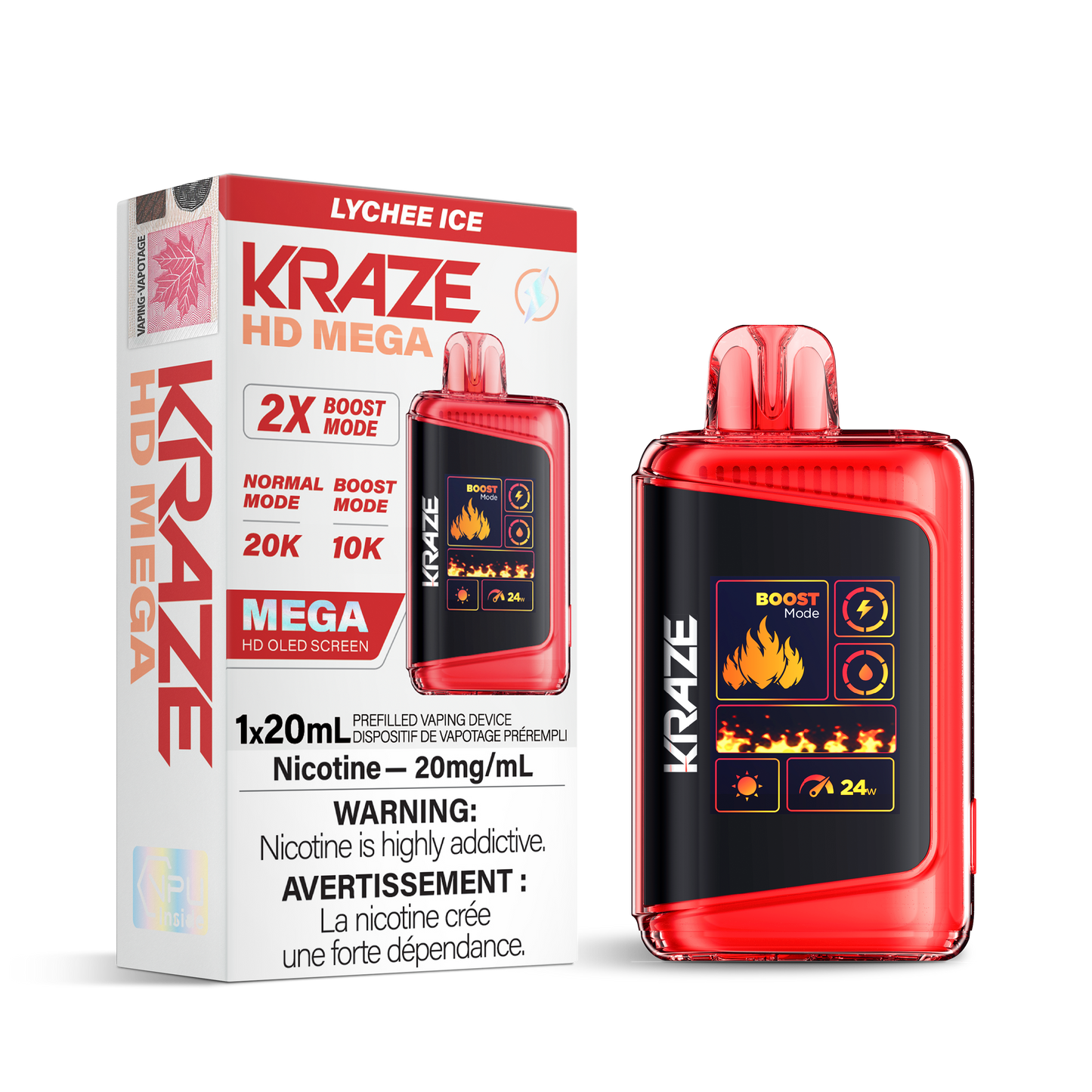 KRAZE HD MEGA 20K PUFFS