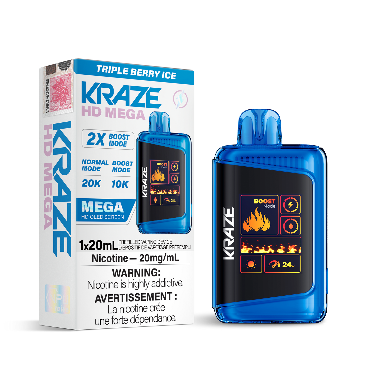 KRAZE HD MEGA 20K PUFFS