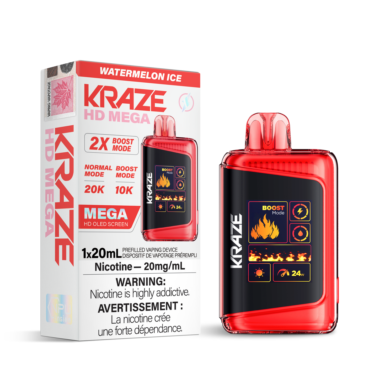 KRAZE HD MEGA 20K PUFFS