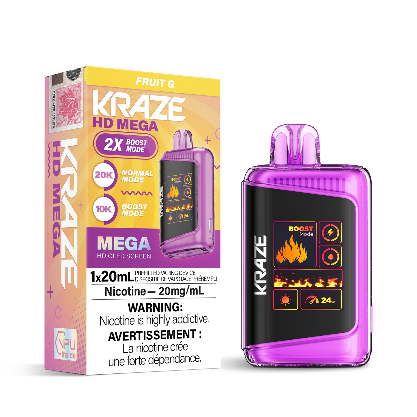 KRAZE HD MEGA 20K PUFFS