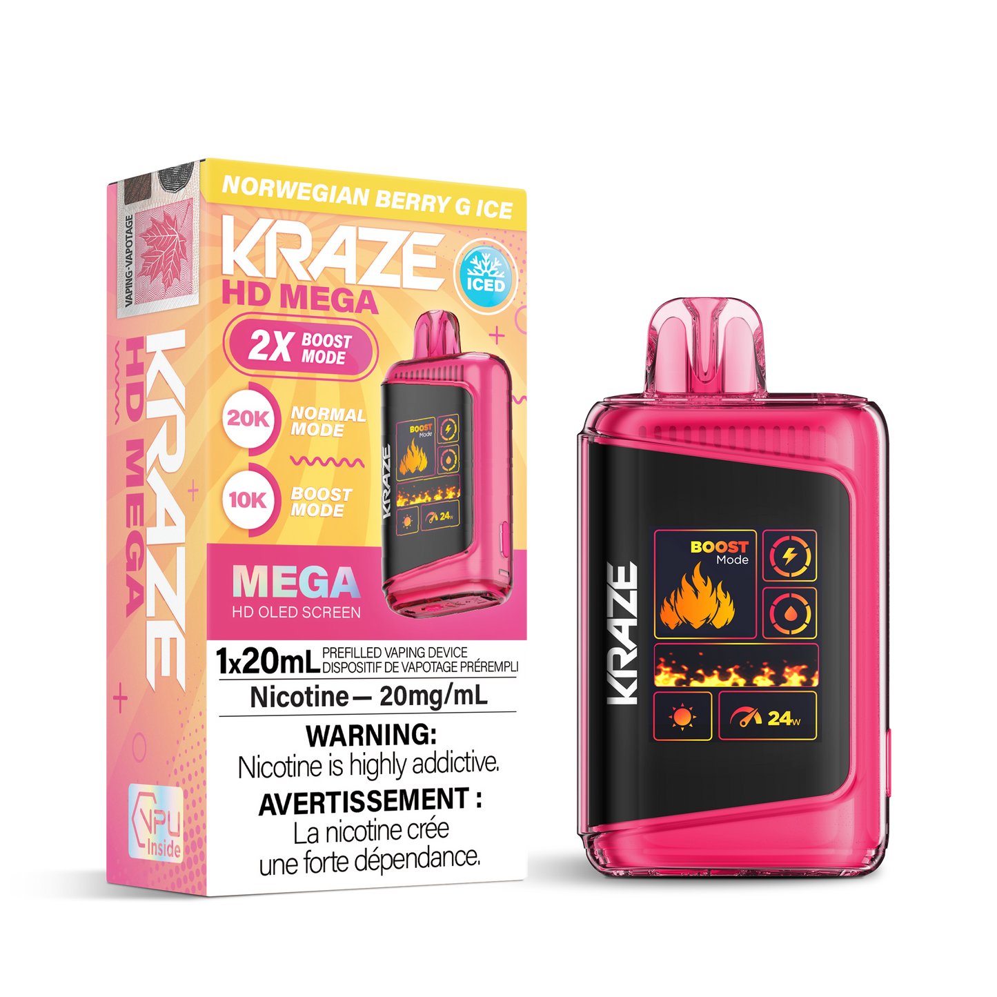 KRAZE HD MEGA 20K PUFFS