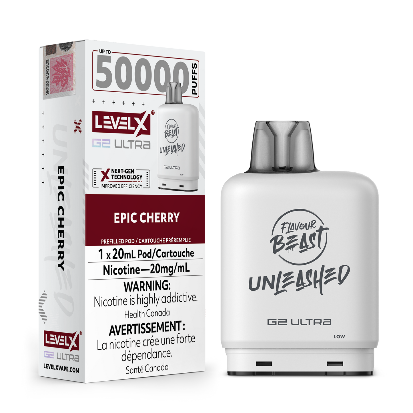 LEVEL X FLAVOUR BEAST UNLEASHED G2 ULTRA POD 50K PUFFS (EXCISE AB)