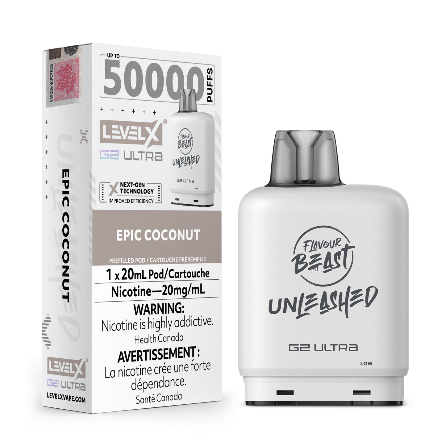 LEVEL X FLAVOUR BEAST UNLEASHED G2 ULTRA POD 50K PUFFS (EXCISE AB)