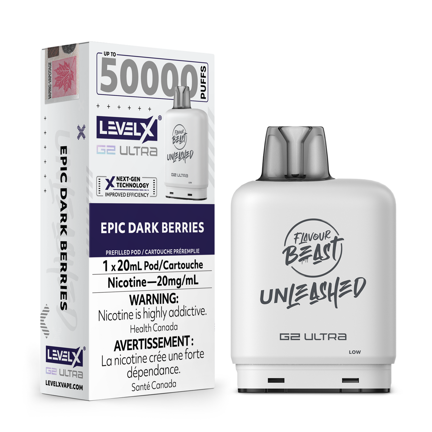 LEVEL X FLAVOUR BEAST UNLEASHED G2 ULTRA POD 50K PUFFS (EXCISE AB)