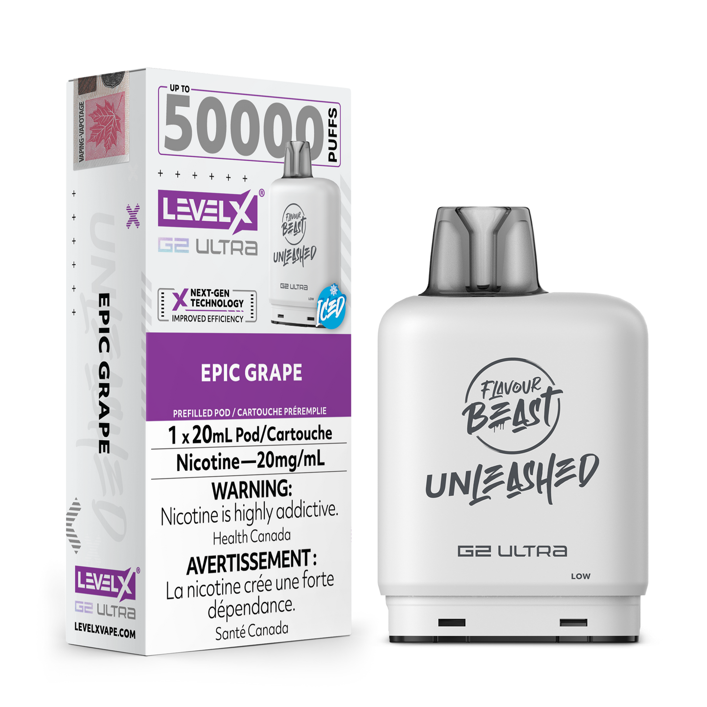 LEVEL X FLAVOUR BEAST UNLEASHED G2 ULTRA POD 50K PUFFS (EXCISE AB)