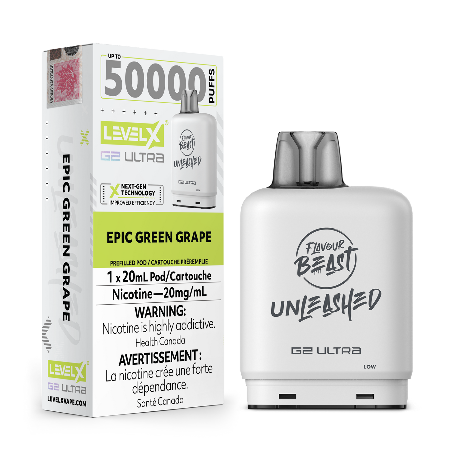 LEVEL X FLAVOUR BEAST UNLEASHED G2 ULTRA POD 50K PUFFS (EXCISE AB)