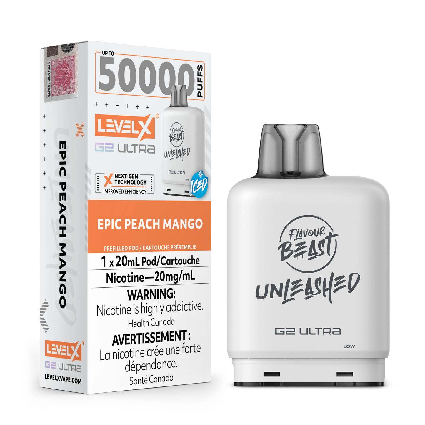 LEVEL X FLAVOUR BEAST UNLEASHED G2 ULTRA POD 50K PUFFS (EXCISE AB)