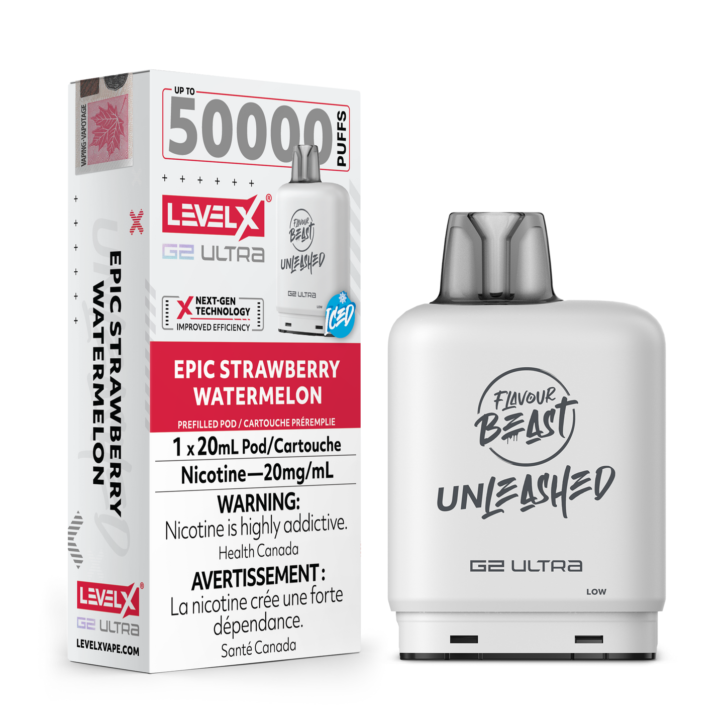 LEVEL X FLAVOUR BEAST UNLEASHED G2 ULTRA POD 50K PUFFS (EXCISE AB)