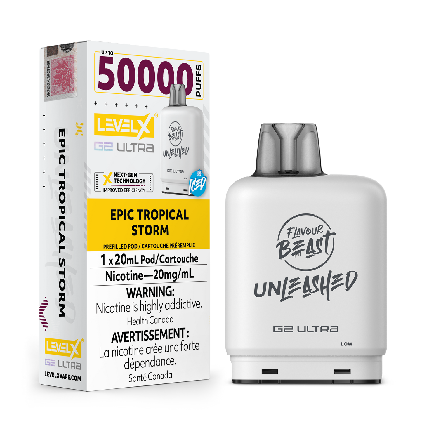 LEVEL X FLAVOUR BEAST UNLEASHED G2 ULTRA POD 50K PUFFS (EXCISE AB)
