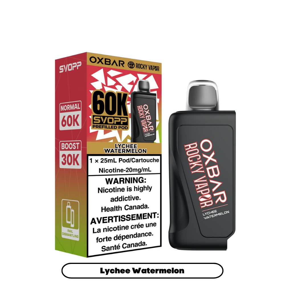 SVOPP ROCKY VAPOR OXBAR PODS 60K PUFFS (EXICSE AB)
