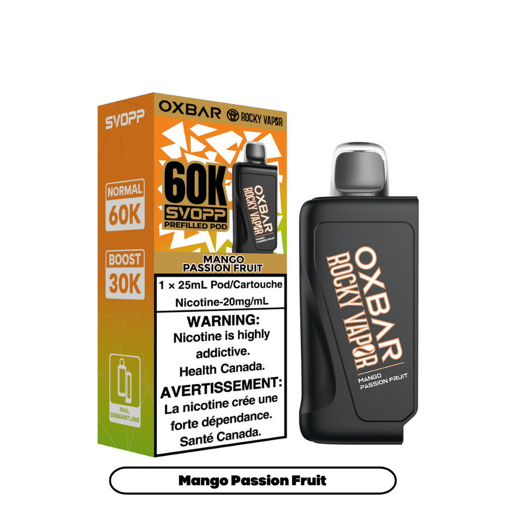 SVOPP ROCKY VAPOR OXBAR PODS 60K PUFFS (EXICSE AB)