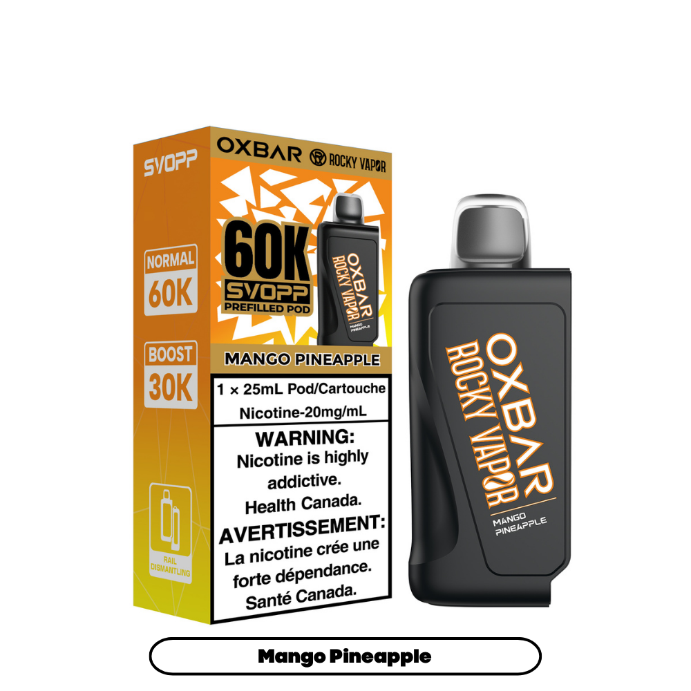 SVOPP ROCKY VAPOR OXBAR PODS 60K PUFFS (EXICSE AB)