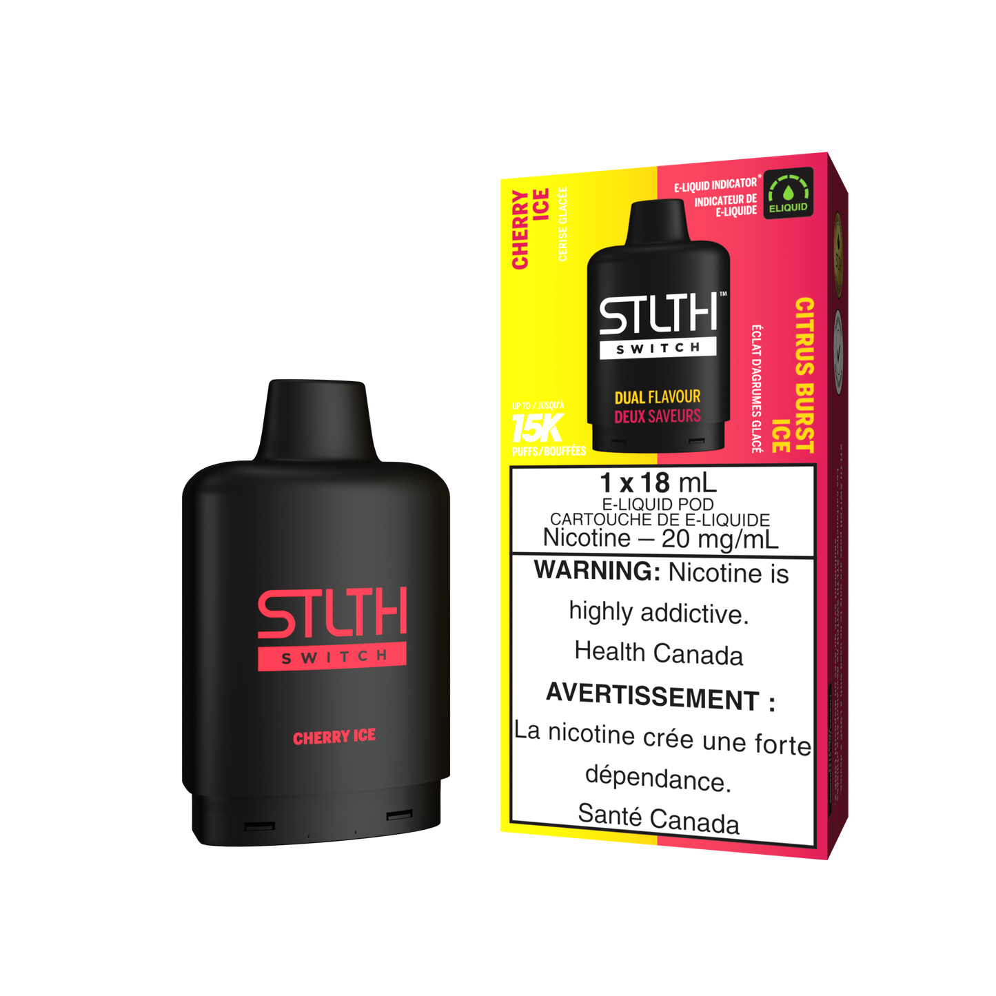STLTH SWITCH POD 15K PUFFS