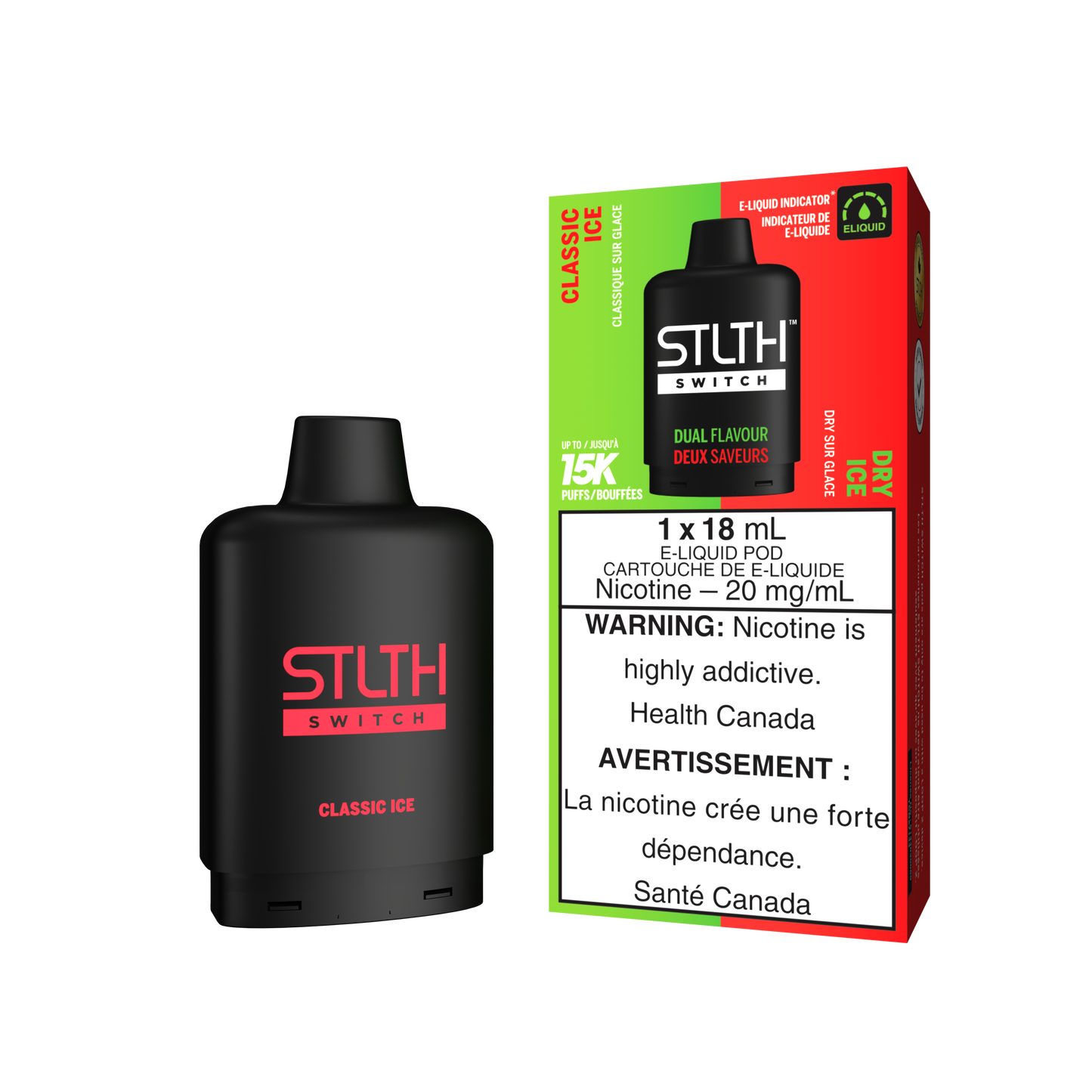STLTH SWITCH POD 15K PUFFS