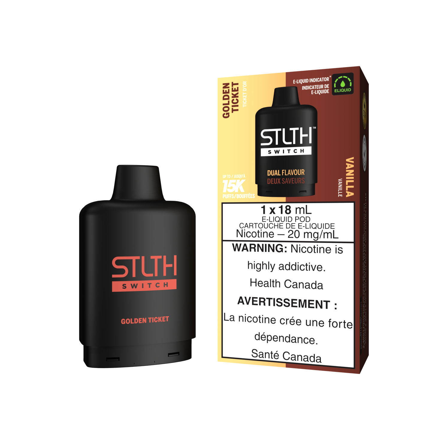 STLTH SWITCH POD 15K PUFFS