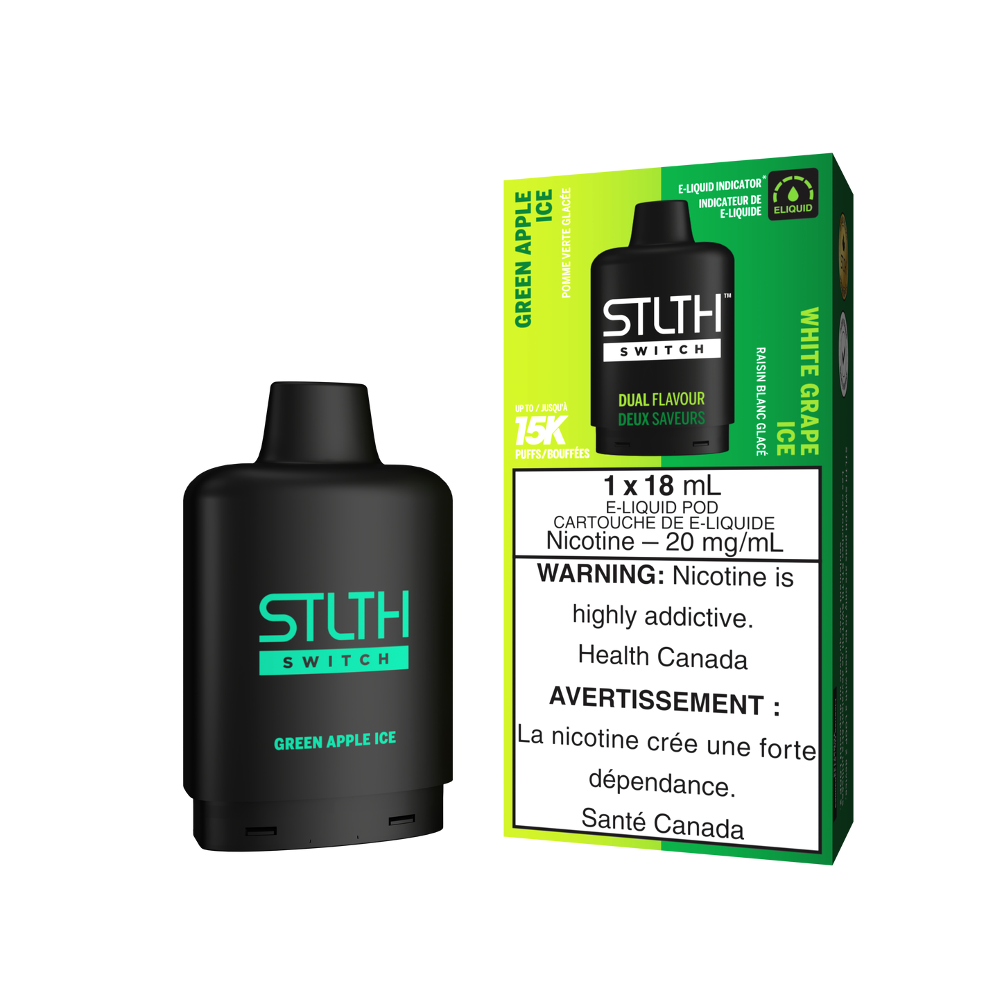 STLTH SWITCH POD 15K PUFFS