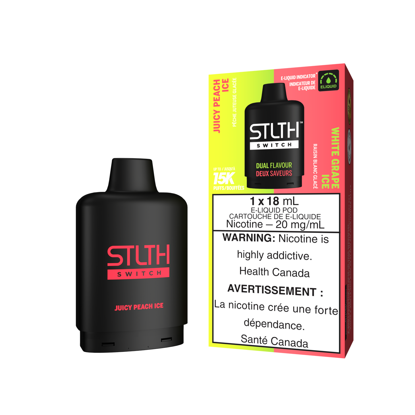 STLTH SWITCH POD 15K PUFFS