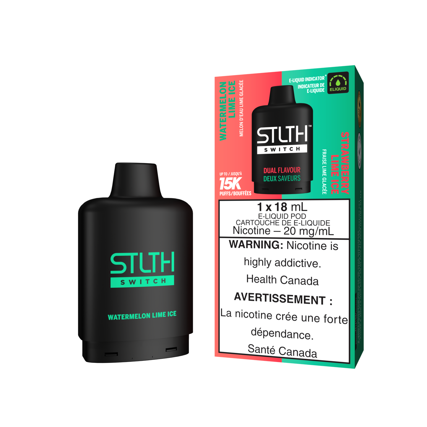 STLTH SWITCH POD 15K PUFFS