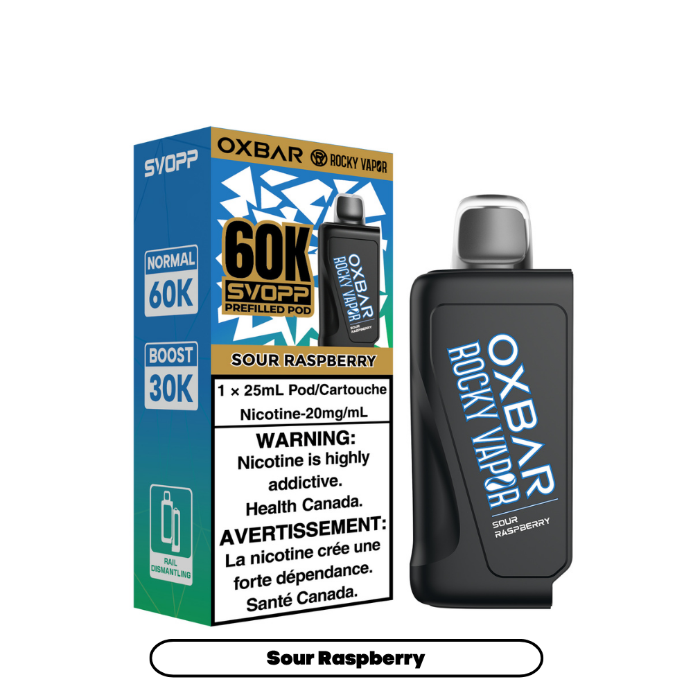 SVOPP ROCKY VAPOR OXBAR PODS 60K PUFFS (EXICSE AB)