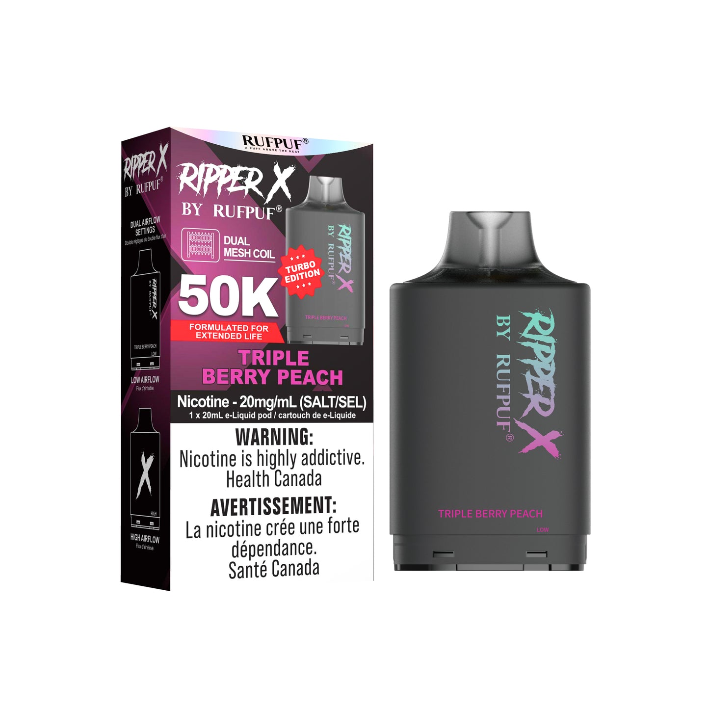 RUFPUF RIPPER X POD 50K PUFFS (Excise AB)