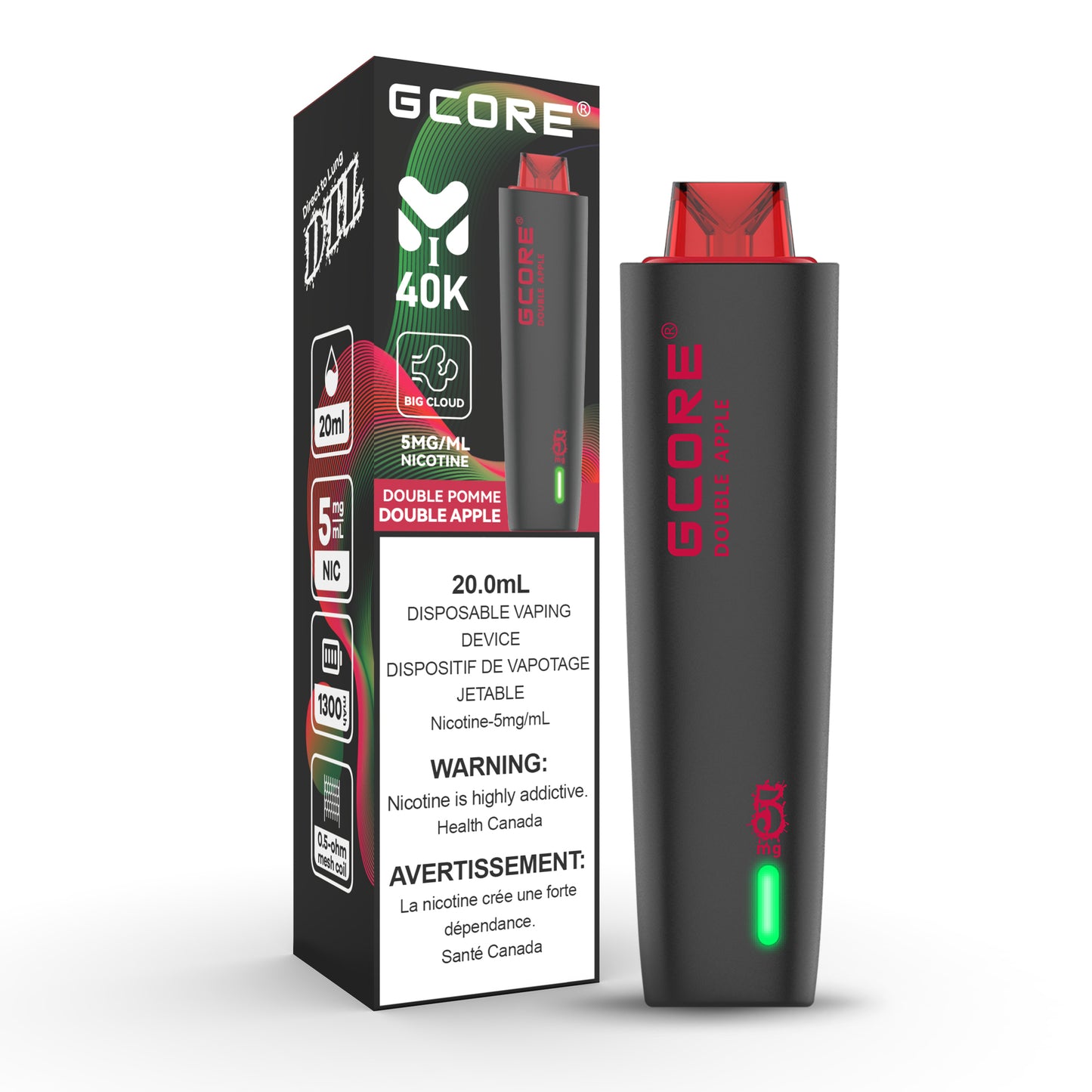 GCORE HOOKAH 40K PUFFS (EXCISE AB)