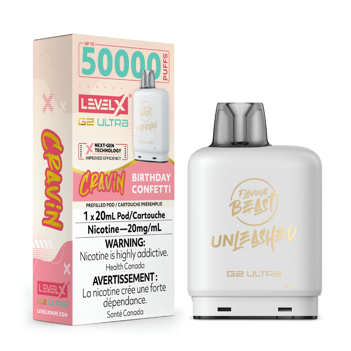 LEVEL X FLAVOUR BEAST UNLEASHED G2 ULTRA POD 50K PUFFS (EXCISE AB)
