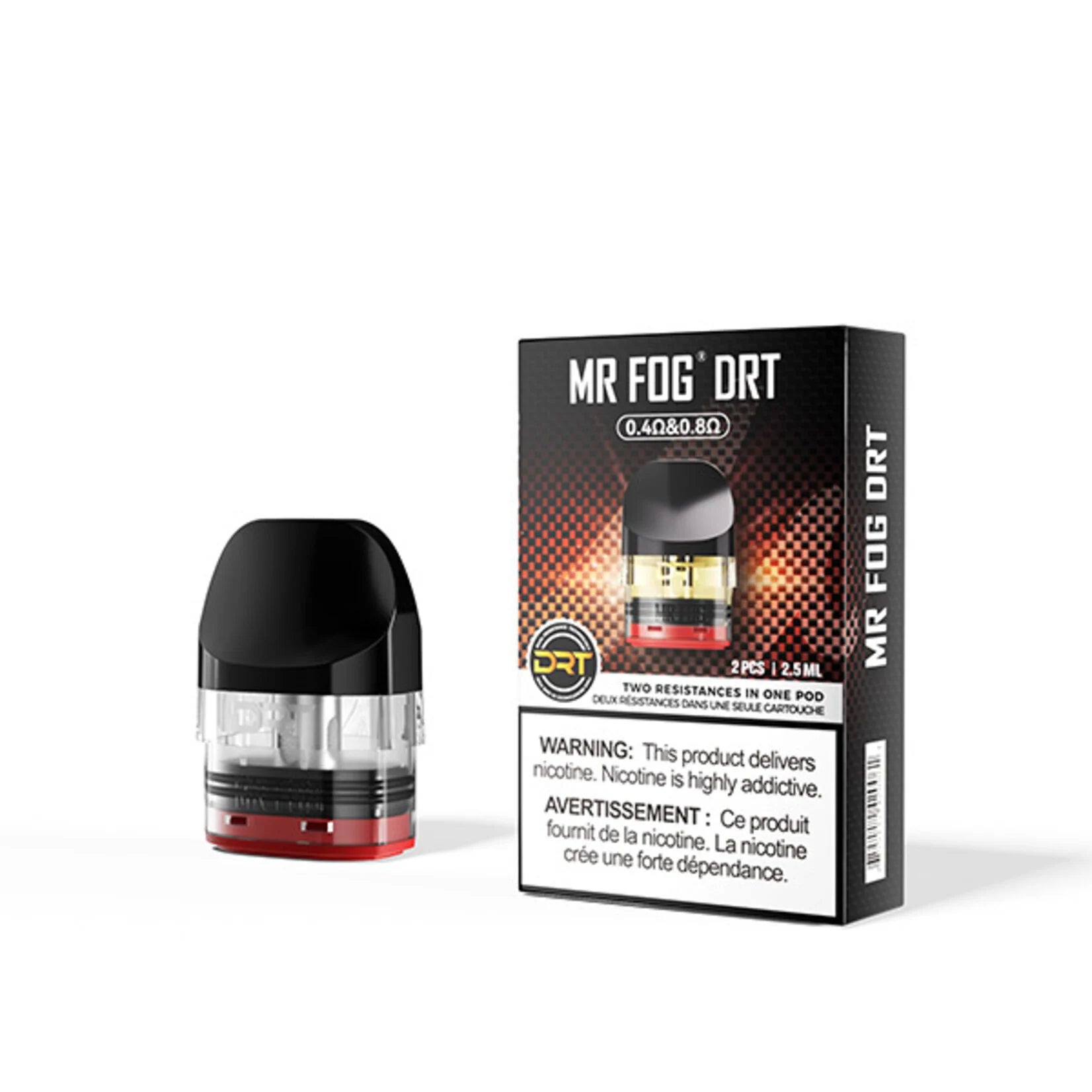 MR FOG DRT DUAL RESISTANCE REFILLABLE POD (CRC) 2.5 ml Vape Pulse MR FOG DRT DUAL RESISTANCE REFILLABLE POD (CRC) 2.5 ml Vape Pulse