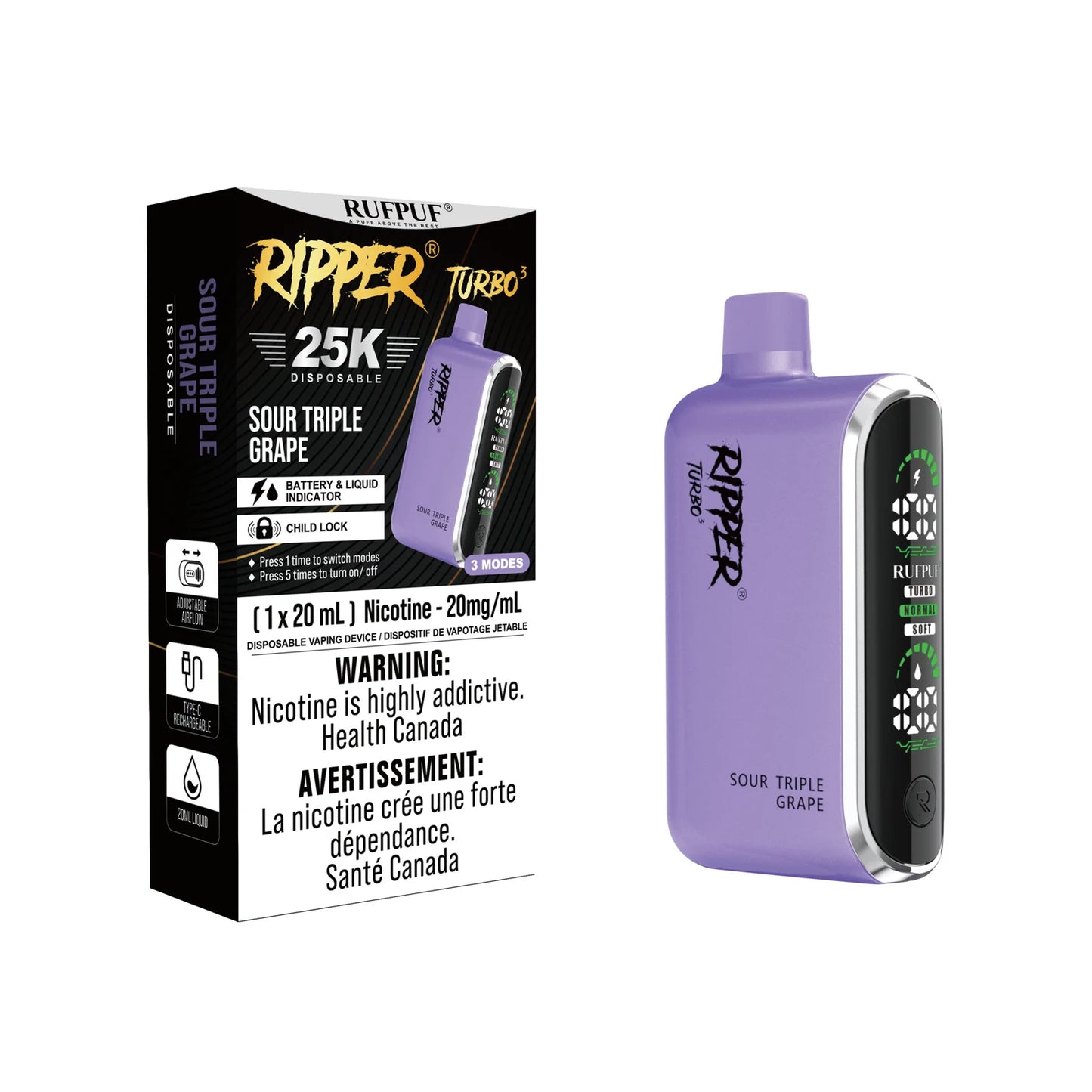 Ripper Turbo 3 25K Puffs