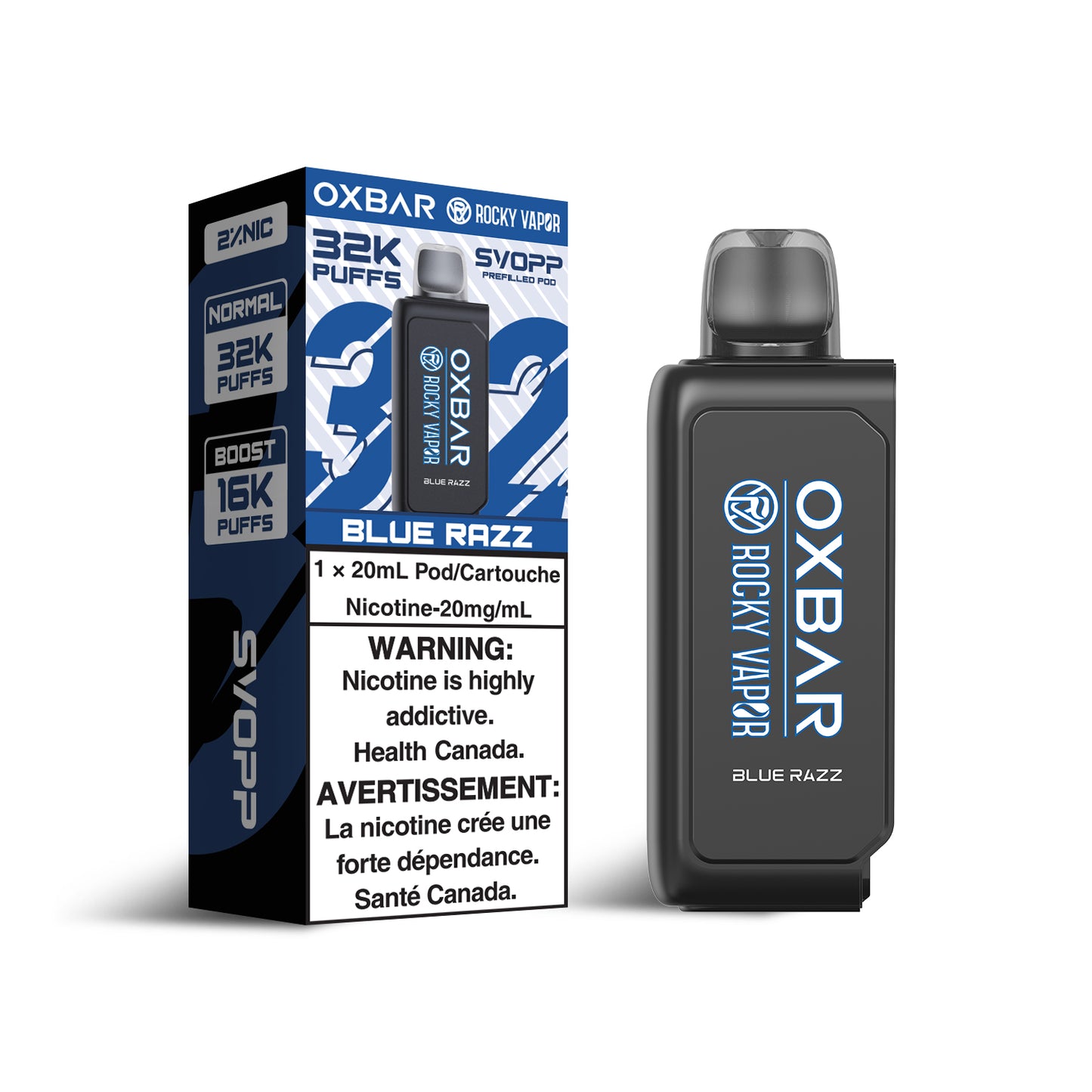 SVOPP ROCKY VAPOR OXBAR 32K PUFFS