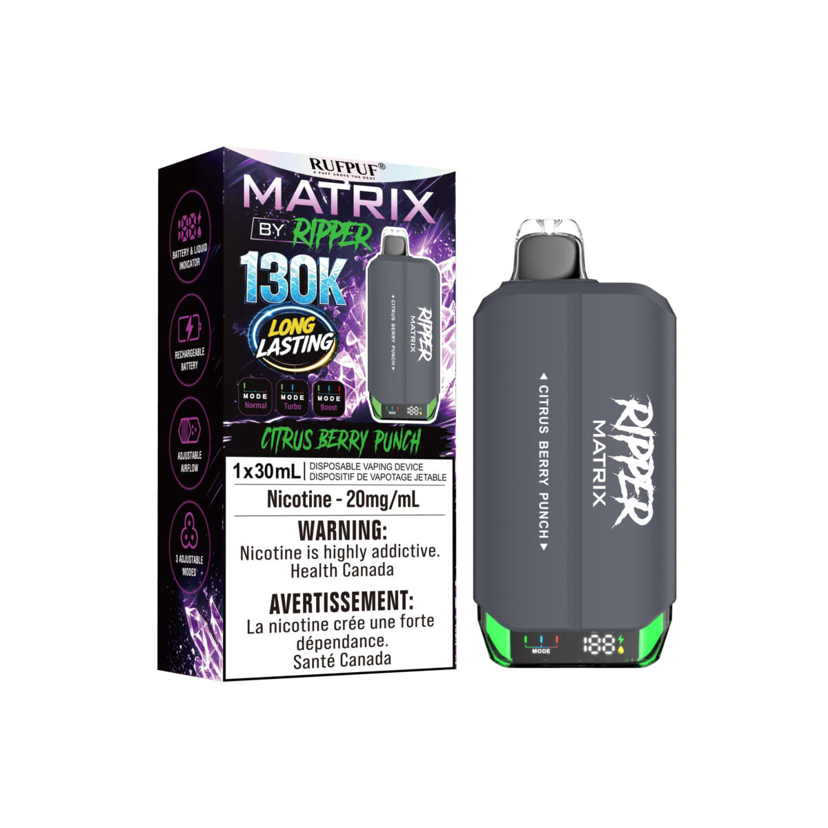 RUFPUF MATRIX BY RIPPER 130K PUFFS (AB)